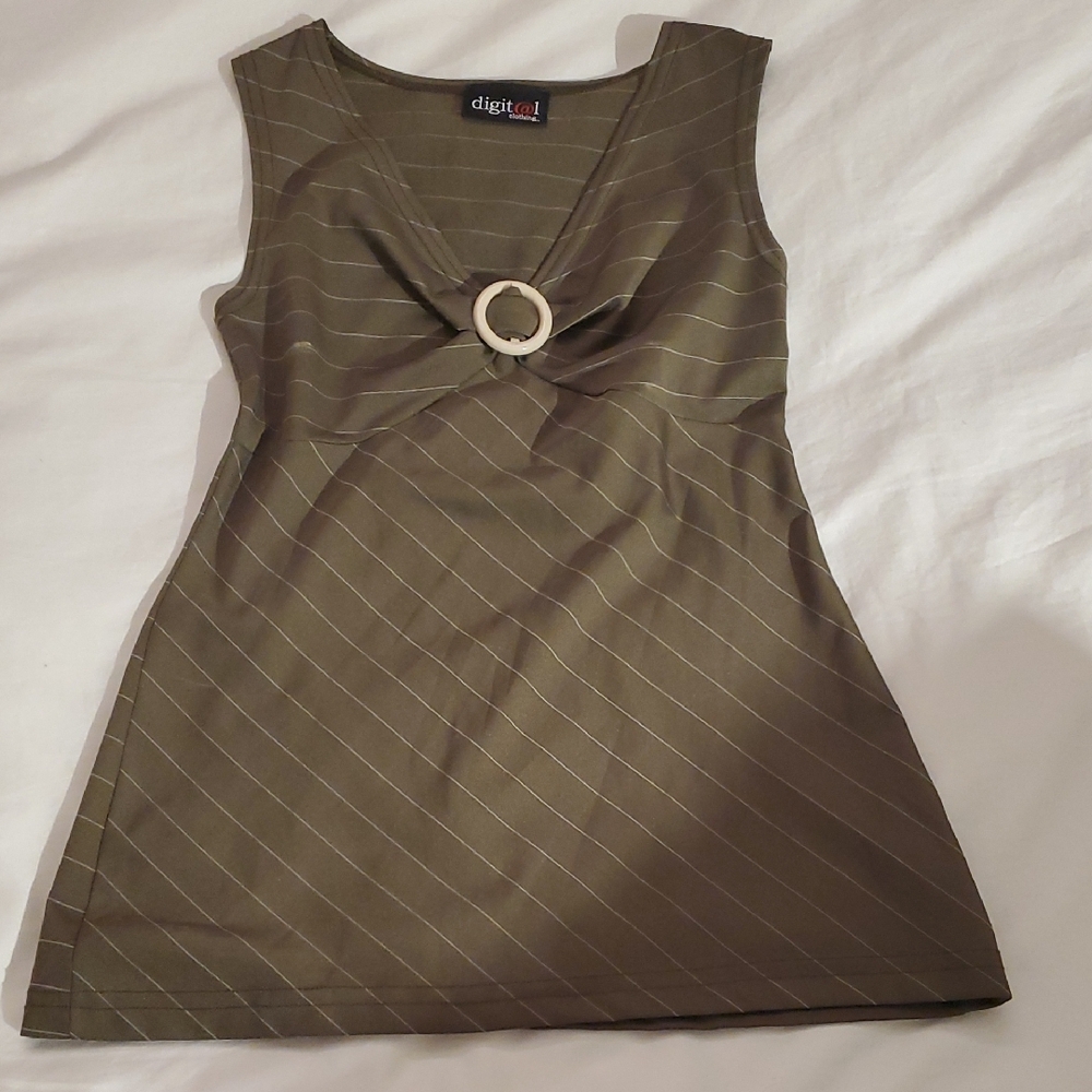 Chic Digital Clothing Olive Green Top